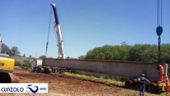 Transporte e Içamento de Vigas com Guindaste Rodoviário