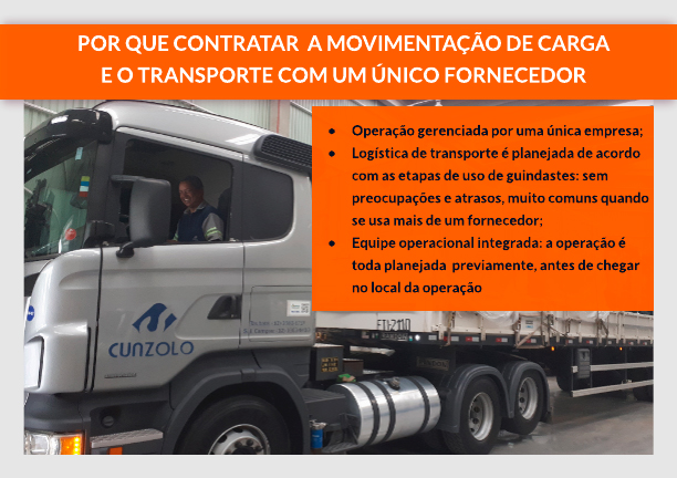 Içamento e transporte de transformador em operação integrada
