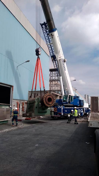 Remoção industrial combinando ATF 220 e Ormig 45