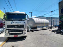 Transporte carreta lagartixa em Cruzeiro/SP