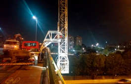 Manuteno de pontes: Barin em ao em So Paulo